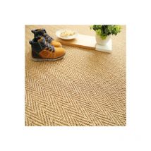Décoweb - Sisal - Veracruz Chevron - Ecru - Rouleau de 4m x 15m