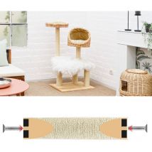 55 cm Sisalstamm für Kratzbaum Ersatzstamm M8 - ø 7,4 cm Sisalsäule Kratzstamm