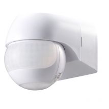 GSC Bewegungsmelder 360° Erfassungswinkel 220–240 V Reichweite 12 m IP44 – Weißer Wandoberflächendetektor – 500 W LED