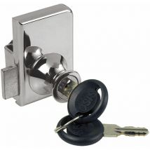 Siso - Vetro-Double Zylinder Glastürschloss verschiedensperrend Zamag verchromt