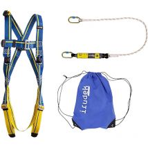 Irudek - Sistema anticaduta in kit 'apeninos' imbracatura dorsale + cordino + connettore