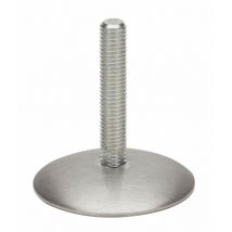 Hettich - Sistema de ajuste de altura atornillado de acero, Diam.75 x H.75 mm