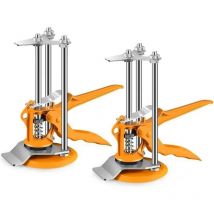 Sistema de nivelación de azulejos de pared actualizado (2 piezas), elevador de azulejos, ajustador de elevación de azulejos, regulador de altura de