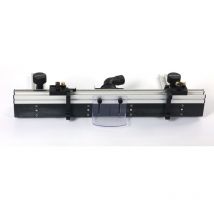 Maerex - Sistema de vallado de perfil de aluminio de 700 mm con soportes deslizantes y protectores finales