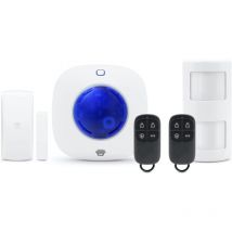 Sistema di Allarme con Sirena da Interni CG-105S - Antifurto per la Casa con Quadro Principale con Sensori di Movimento, Porte e Finestre