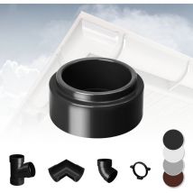 Sistema di grondaie - 130mm in plastica pvc, selezione di componenti Rainway 130: Antracite, Connettore a gomito