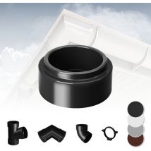 Sistema di grondaie - 90mm in plastica pvc, selezione di componenti Rainway 90: Antracite, Connettore a gomito