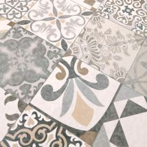 Tisch Olympia Turin ausziehbar Fußholz Teak 180/240/300x95 cm Keramik Azulecho - Sit Mobilia