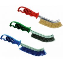 Spazzola a mano curva ' Spid acciaio inox - colori misti - df 502700