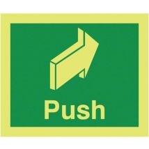Sitesafe 150 x 125mm Push - Nite Glo Rigid