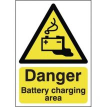 Sitesafe 210 x 148mm Danger Battery Charging Area - Rigid