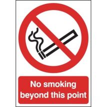Sitesafe 420 x 297mm No Smoking Beyond This Point - Rigid
