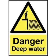 Sitesafe 210 x 148mm Danger Deep Water - Rigid