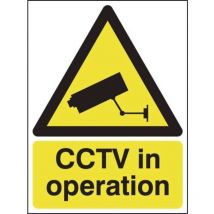 Sitesafe 400 x 300mm CCTV in Operation - Post Mounted Aluminium