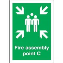 Sitesafe 594 x 420mm Fire Assembly Point C - Rigid
