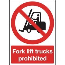 Sitesafe 297 x 210mm Fork Lift Trucks Prohibited - Rigid