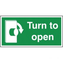 Sitesafe 50 x 100mm Turn to Open Clockwise - Self Adhesive