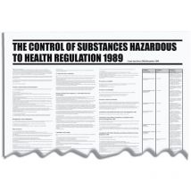 Sitesafe 840 x 570mm COSHH Regulation 1989 Wall Chart