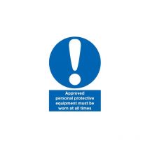 Approved Personal Protective Clothing Must Be Worn Rigid pvc Sign - 210 - Sitesafe