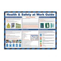 Health & Safety at Work Guide Poster Laminated (590 x 420mm) - Sitesafe
