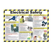 Sitesafe - Electrical Safety Poster Laminated (590 x 420mm)