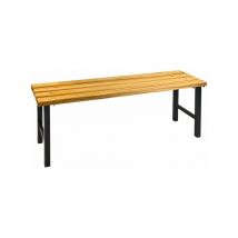 Sitzbank ohne Schuhablage – ADB – 1000 x 400 x 420 mm – Stahlblech, pulverbeschichtet – Anthrazitgrau