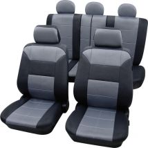 22574918 Dakar sab 1 Vario Plus Sitzbezug 17teilig Polyester Grau, Schwarz - Petex
