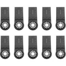10PCS Lames de Scie Oscillantes, Coffret des Accessoires d'Outil Multifonction Oscillant, Lame de Scie Universelle pour Dremel, Bosch, Makita, Fein
