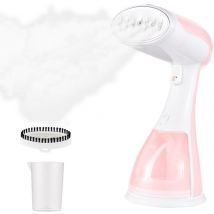 Sjlerst - 1500W High Power 300ml Water Tank Hanging Iron, 2 in 1 Dry Ironing Wet Ironing 35 Seconds Fast Heating 7 Holes Steam Wrinkle Removing Iron,