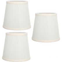 Sjlerst Abat-jour de Table fabriqué à la main, 3 pièces, tissu doux à haute transmission, très Durable, conception sûre, petits abat-jour