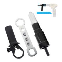 Sjlerst Adaptateur de pistolet à riveter électrique Adaptateur de perceuse à riveter Outil d'écrou d'insertion de riveteuse