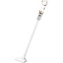 Sjlerst Aspirateur sans fil 2 en 1 Silencieux Rechargeable Portable Puissant Aspirateur Vertical avec Brosse pour Sol pour la Maison