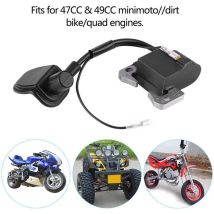 Sjlerst Bobine d'allumage pour 2 temps 47cc 49cc Mini Moto Dirt Pocket Bike Chopper Scooter Enfants Quad atv Minimoto
