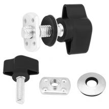SNQ - sjlerst Boulons de Hard Top, Console Pièces 8 Pcs Universel Hard Top Fixations Vis à Pouce Écrous Boulons Pour Jeep Wrangler Yj Tj Jk