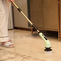 SJLERST Brosse de Nettoyage électrique Multifonctionnelle, Brosse Rétractable pour Nettoyer les Vitres de la Cuisine et de la Salle de Bain