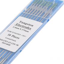 Sjlerst - lectrode de Tungstène, 10pcs Électrode de Tungstène Tige Bâton de Pointe de Professionnel de Pointe Verte pour ac Machine de Soudage