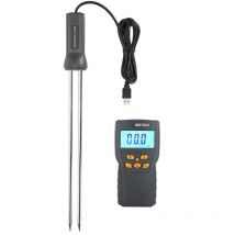 Sjlerst - Feuchtigkeitsmesser mit langer Sonde, digitales Feuchtigkeitsmessgerät für Getreide, Weizen, Reis, Mais