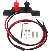 SJLERST Kit de relocalisation des bornes de batterie, câble de 1.2m, remplacement de la tige de saut de charge pour Can-Am