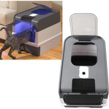 Lettiera per gatti grande con controllo degli odori, design a cassetto portatile, ampio spazio per interni, a prova di disordine - Sjlerst