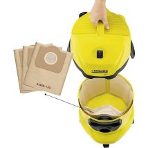 SNQ - sjlerst Lot de 5 Sacs Aspirateur pour Karcher 6.959-130.0, Sacs en papier filtre pour Karcher WD3200 WD3300 WD3500 Aspirateur Sac pour