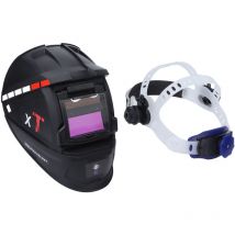 Sjlerst - Masque de Soudage à Couleur Véritable, Grand écran de vue Auto Darkening Casque de Soudage à énergie solaire, pour tig mig arc Grind Masque