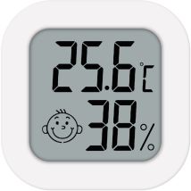 Sjlerst - Mini Thermomètre Hygromètre Intérieur, Digital Thermo HygromèTre Indicateur Précision D'ambiance Moniteur de Température et Humidimètre