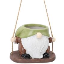 Pots de fleurs suspendus avec visage balançoire, Pot de Fleurs Pivotant pour Jardins, Terrasses - Sjlerst