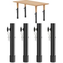 Sjlerst - Riser de Pied de Table Pliante, Installation Rapide pour Hauteur de Comptoir (7,8 Pouces)