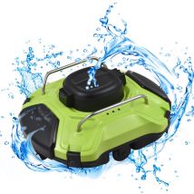 Robot nettoyeur de piscine sans fil, 30W IPX8 Waterproof Dual Drive Motor Automatic Pool Vacuum Cleaner, 200 Micron Fine Filter for Above Ground