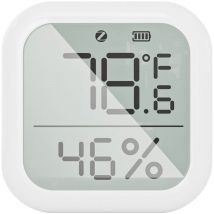 Sjlerst - Smart Hygrometer, Thermomètre d'intérieur Capteur de température et d'humidité avec App Control Large lcd Display Home Remote Monitor Data
