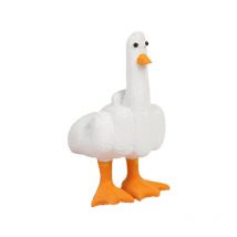 Sjlerst - Statue de canard humoristique « Duck You » en résine pour la maison ou le bureau – Cadeau fantaisie