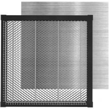 Sjlerst - Table de Travail 400400mm en Nid D'abeille Laser, avec mesure pour machine de gravure CO2/diode/fibre compatible avec la machine de gravure
