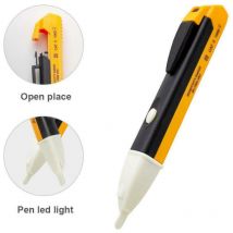 SNQ - sjlerst Testeur de Tension ac 90-1000V Cat iii 3 Détecteur Voltage sans Contact Électrique Pen avec LEDd'Avertissement led, Testeur et