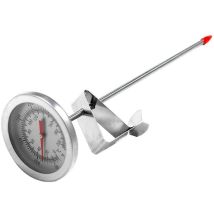 SNQ - sjlerst Thermomètre à Viande, Thermomètre à Huile de Friture avec Clip de Pot Cuisson Bonbons Bougie Fabrication Cadran Thermomètre Mécanique